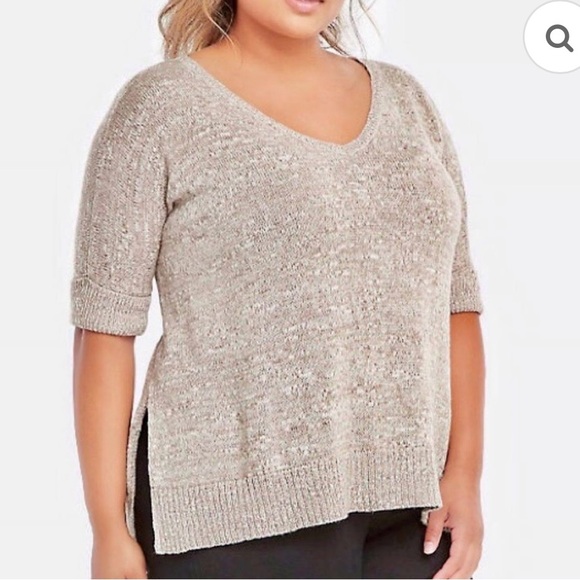torrid Sweaters - Torrid Beige V-Neck Sweater
